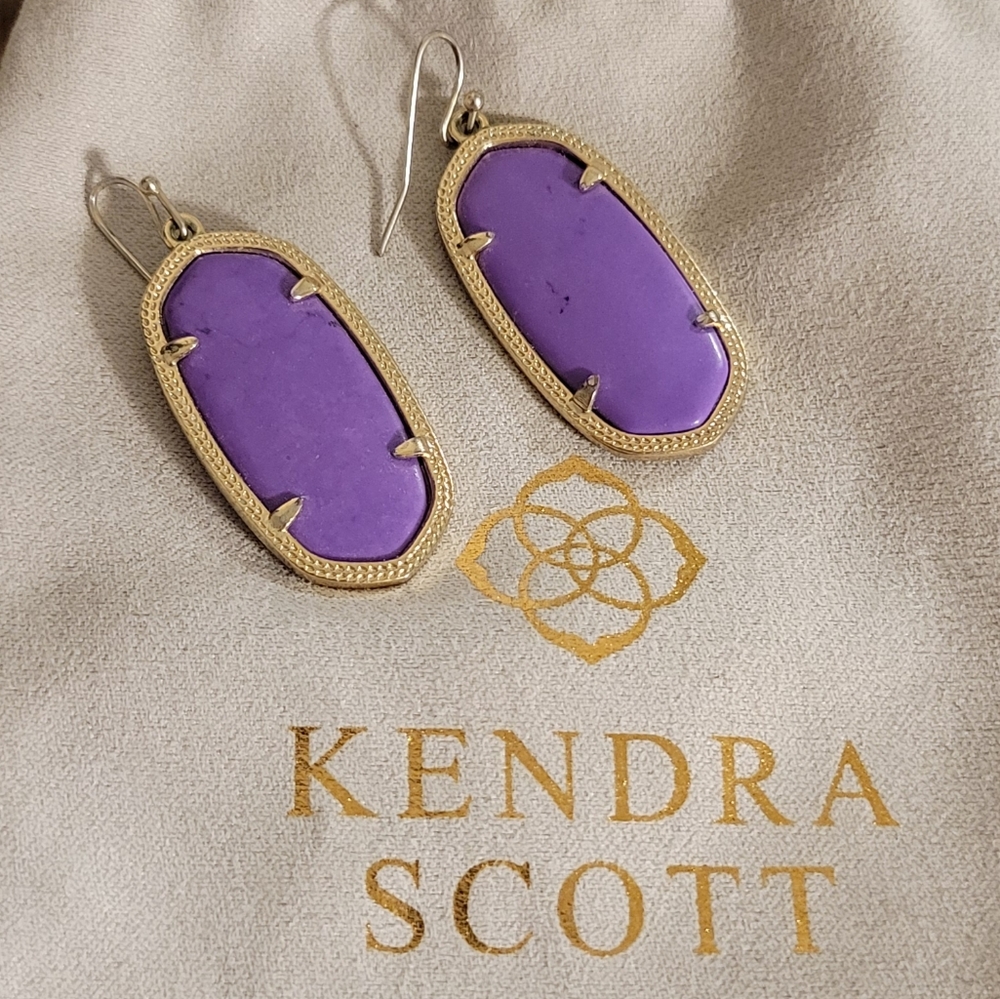 Kendra Scott Purple Danielle Earrings